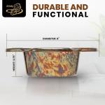 Stinky Cigar One-Piece Ashtray - Durable Stainless Steel, Rustproof, Unbreakable Design - Windproof Deep Bowl with 6 Stirrups for Even Burn - Perfect for Patio Relaxation - Distressed Copper Plated