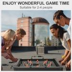 RAYKEEP 58" Foosball Table, Competition Soccer Table Game w/ 2 Balls for Adult Youth, Heavy-Duty Arcade Table Soccer for Home, Game Room (Black)