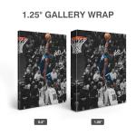 NBA Canvas Wall Art Decor - Anthony Edwards Iconic Dunk, Timberwolves Slam Dunk Action, High-Flying Basketball Moment, Sports Poster for Home or Game Room Wall Decoration 12x16