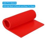 PATIKIL 2 Pack Red 16" x 12" x 0.4" PVC Bar Mats, Non-Slip Countertop Spill Mat for Kitchen, Restaurant, Bar, KTV, Counter, Barber Station, Hair Salon