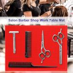 PATIKIL 2 Pack Red 16" x 12" x 0.4" PVC Bar Mats, Non-Slip Countertop Spill Mat for Kitchen, Restaurant, Bar, KTV, Counter, Barber Station, Hair Salon