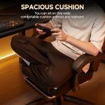 GTPLAYER Gaming Chair, High Back Leather Computer Game Chair with Footrest, Ergonomic Height Adjustable Office Chair with Removable Cover and Lumbar Support for Gaming and Work (Black)