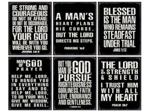 Inspirational Christian Wall Art for Man Caves