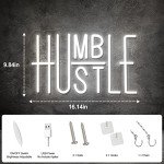 Hustle LED Neon Wall Sign for Man Cave