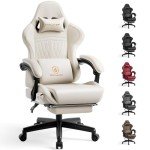 GTPLAYER Ergonomic Gaming Chair with Footrest & Speakers