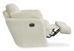 Ashley Tie-Breaker White Swivel Glider Recliner