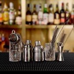 Black PVC Bar Service Mat Set, 2-Pack 18x12