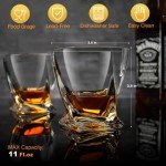 Old Fashioned Whiskey Glasses Set with Ice Molds