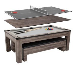 Atomic Hampton 3-in-1 Billiards, Ping Pong, Dining Table