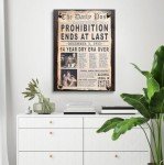 Vintage Prohibition Era Man Cave Sign - 16x24