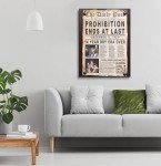 Vintage Prohibition Era Man Cave Sign - 16x24