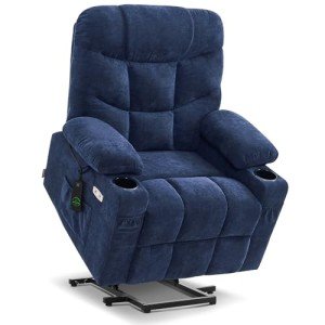 Navy Blue Power Lift Recliner Chair for Elderly