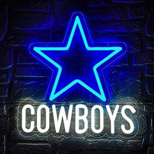 Football Team Neon Sign for Man Cave Decor