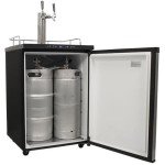EdgeStar KC3000TWIN Dual Tap Kegerator - Black