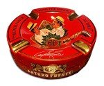 9-Inch Red Porcelain Cigar Ashtray - Limited Edition