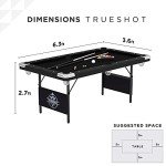 Fat Cat Trueshot 6 Ft. Pool Table with Folding Legs