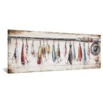 Vintage Coastal Fishing Buoys Canvas Wall Art