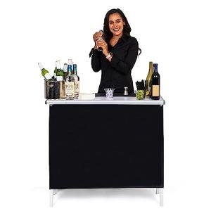 GoBar Portable Pop-Up Bar Table with Carrying Case