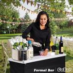 GoBar Portable Pop-Up Bar Table with Carrying Case