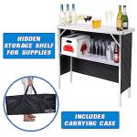 GoBar Portable Pop-Up Bar Table with Carrying Case