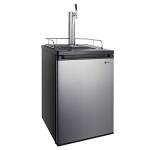 Full Size Kegerator with Single Faucet, Stainless Steel