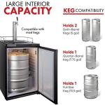 Full Size Kegerator with Single Faucet, Stainless Steel