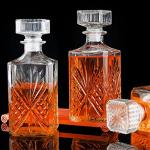 31oz Glass Whiskey Decanter Set with 3 Accessories