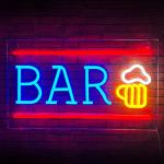 LED Neon Beer Sign for Man Cave Decor