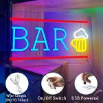 LED Neon Beer Sign for Man Cave Decor