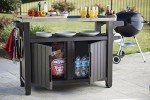 Keter Outdoor Rolling Table Cart for BBQ & More