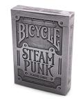 Silver Steampunk Bicycle Poker Playing Cards