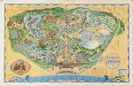 1970s Disneyland Map Vintage Poster Print