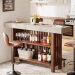 Tribesigns 63-Inch Modern Home Bar Unit