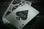 Silver Steampunk Bicycle Poker Playing Cards