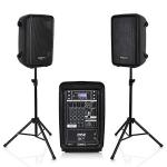 Pyle 300W Bluetooth DJ Speaker Mixer Bundle