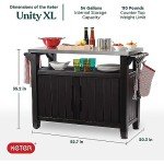 Keter Outdoor Rolling Table Cart for BBQ & More