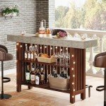 Tribesigns 63-Inch Modern Home Bar Unit