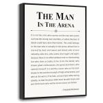 Man in the Arena Canvas Print - Motivational Art
