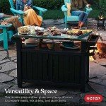 Keter Outdoor Rolling Table Cart for BBQ & More