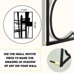 Black Metal Abstract Wall Art - 4 Pack
