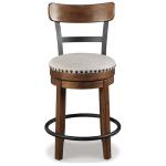 Valebeck Light Brown Swivel Barstool by Ashley