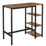 Industrial Bar Table with Sturdy Metal Frame