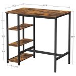 Industrial Bar Table with Sturdy Metal Frame