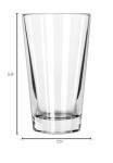 Set of 4 DuraTuff Pint Glasses, 16oz