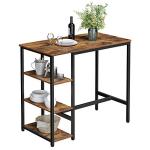 Industrial Bar Table with Sturdy Metal Frame