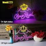 Crown Neon LED Bar Sign for Man Cave