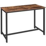 Rustic Brown Pub Table - 47.2” Counter Height