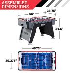 Hall of Games 56" Black/Grey Foosball Table