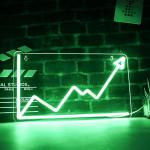 Neon Stock Market Trend Light for Man Cave