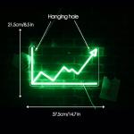 Neon Stock Market Trend Light for Man Cave